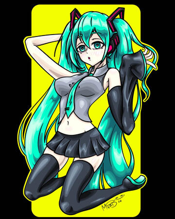 Hatsune Miku fanart 2026// personal project