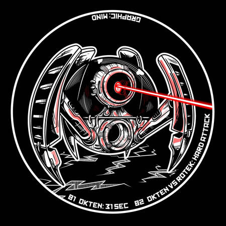Nanobot 01 SideB Vinyl graph design// commission