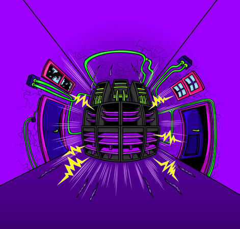 Flyer design commission for Tekno Paradise Sound System