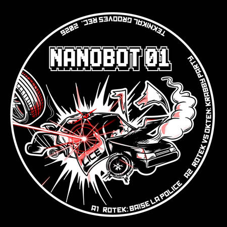 Nanobot 01 SideA Vinyl graph. design// commission