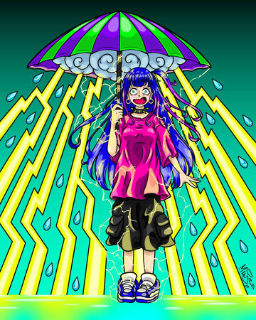 Autosabotage 2025 OC Maki // personal project done in Adobe Illustrator